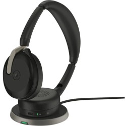 Jabra Evolve2 65 Flex Link380c UC Stereo Avec socle de chargement.