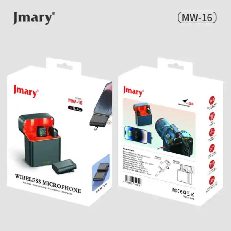 Jmary MW-16 Double Microphones Caméra/Téléphone