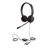 Casque Jabra Evolve 20 Stereo MS USB C/A adapteur
