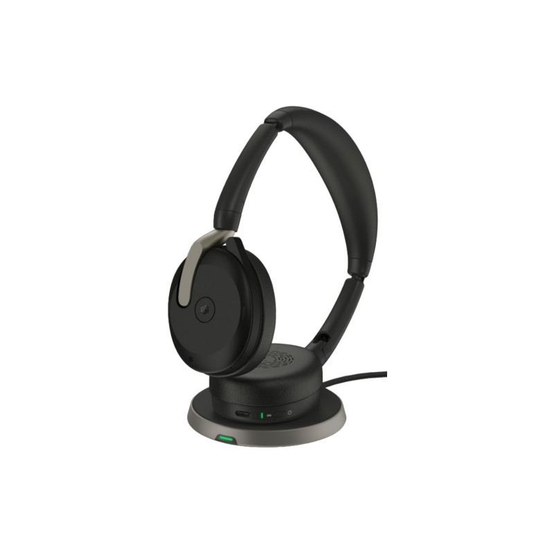 Jabra Evolve2 65 Flex Link380c UC Stereo Avec socle de chargement.